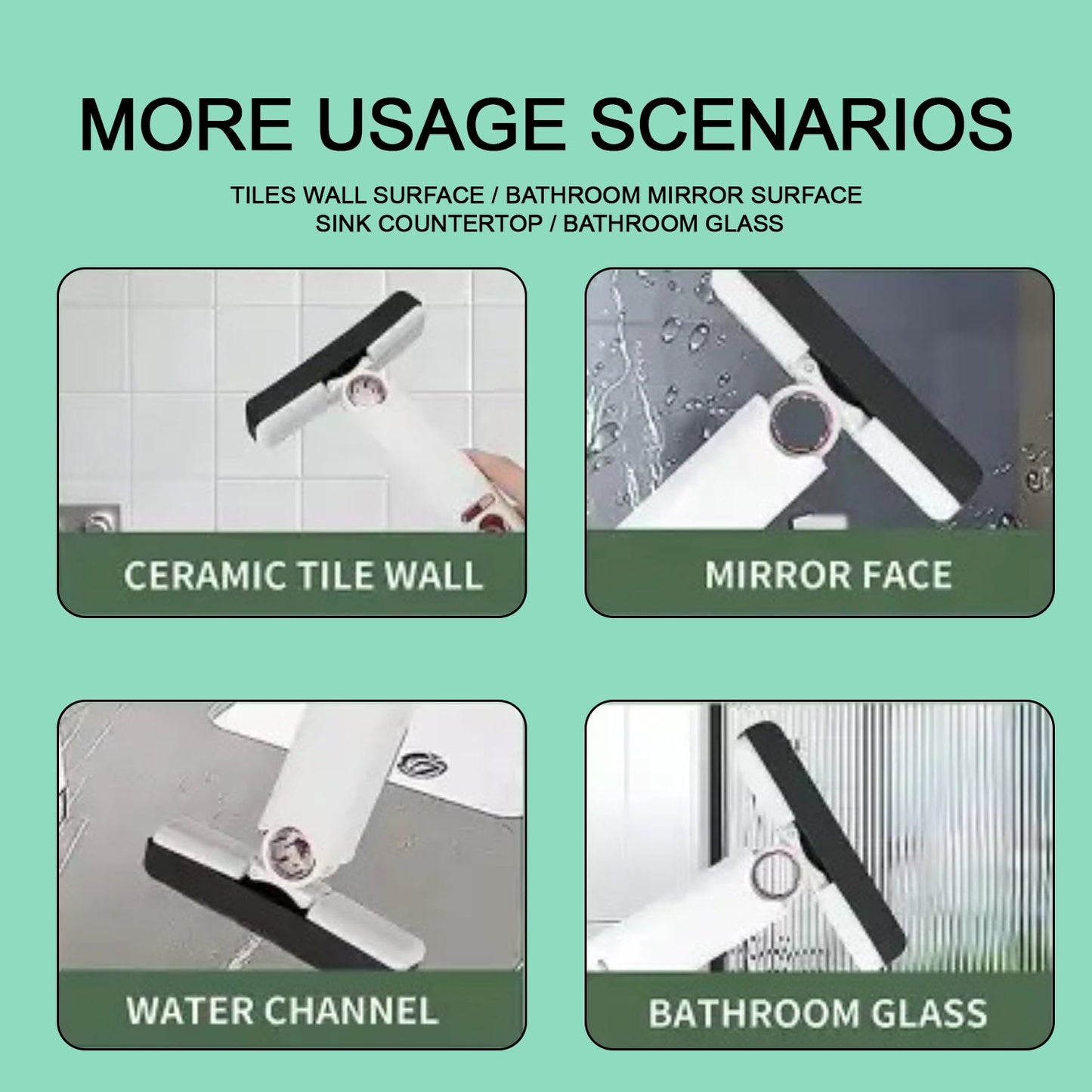 Portable Self-Squeeze Mini Mop ? Strong Absorbent Mop for Bathroom & Kitchen