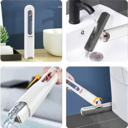 Portable Self-Squeeze Mini Mop ? Strong Absorbent Mop for Bathroom & Kitchen