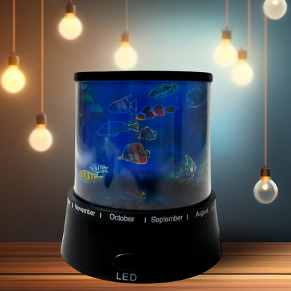LED Projector Night Light ? 3 Battery Lamps (1 Pc, Battery Not Included)