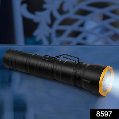2in1 5 LED With 1 Laser Light PortableÂ Mini Torch / Flashlight LED Powerful High Lumens Pen Light with Clip, Portable Pocket Compact Torch for Emergency A Battery operated (1 Pc / Battery not included)