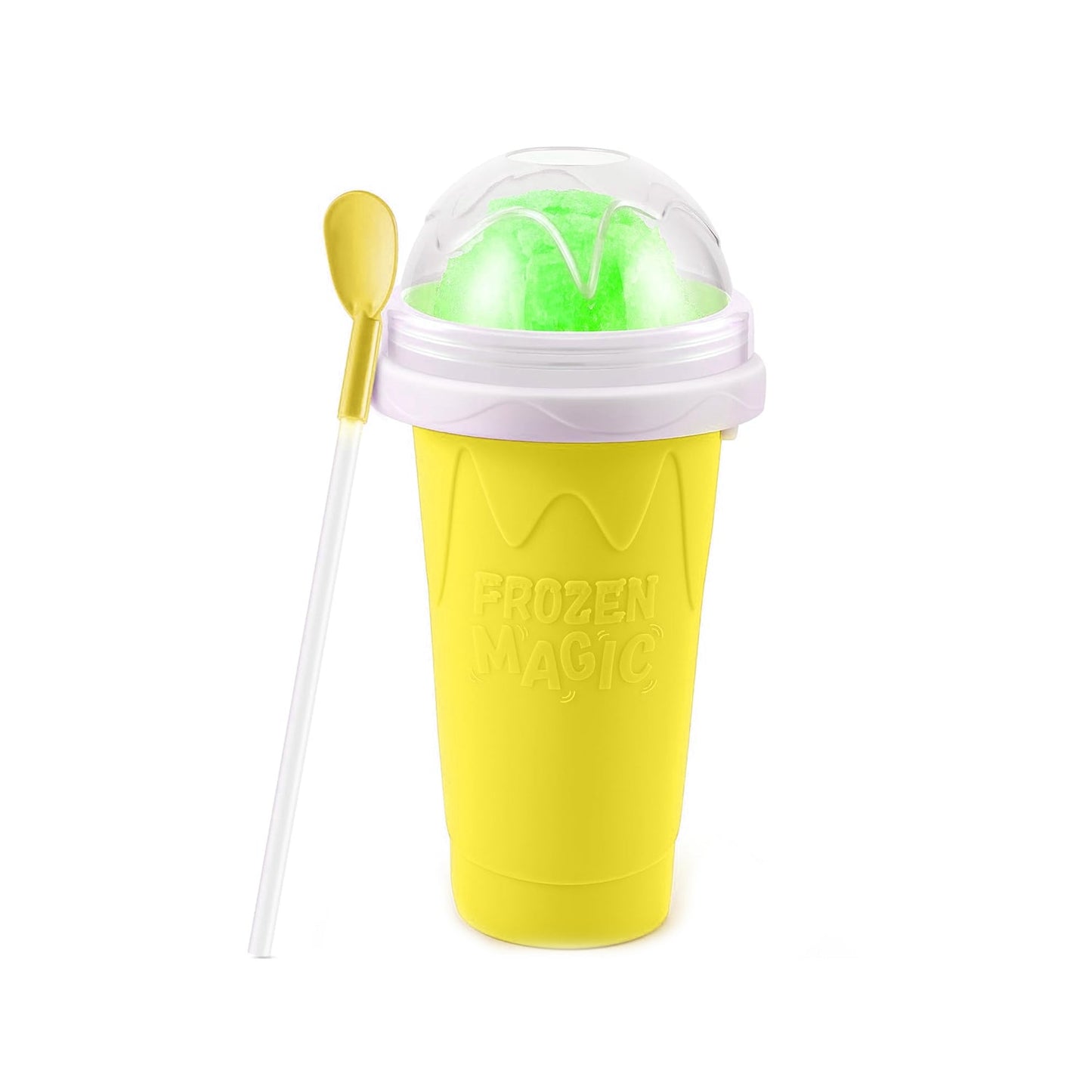 Magic Quick Frozen Smoothies Maker Cup ? Double Layer Slushy Squeeze Cup (1 Pc)