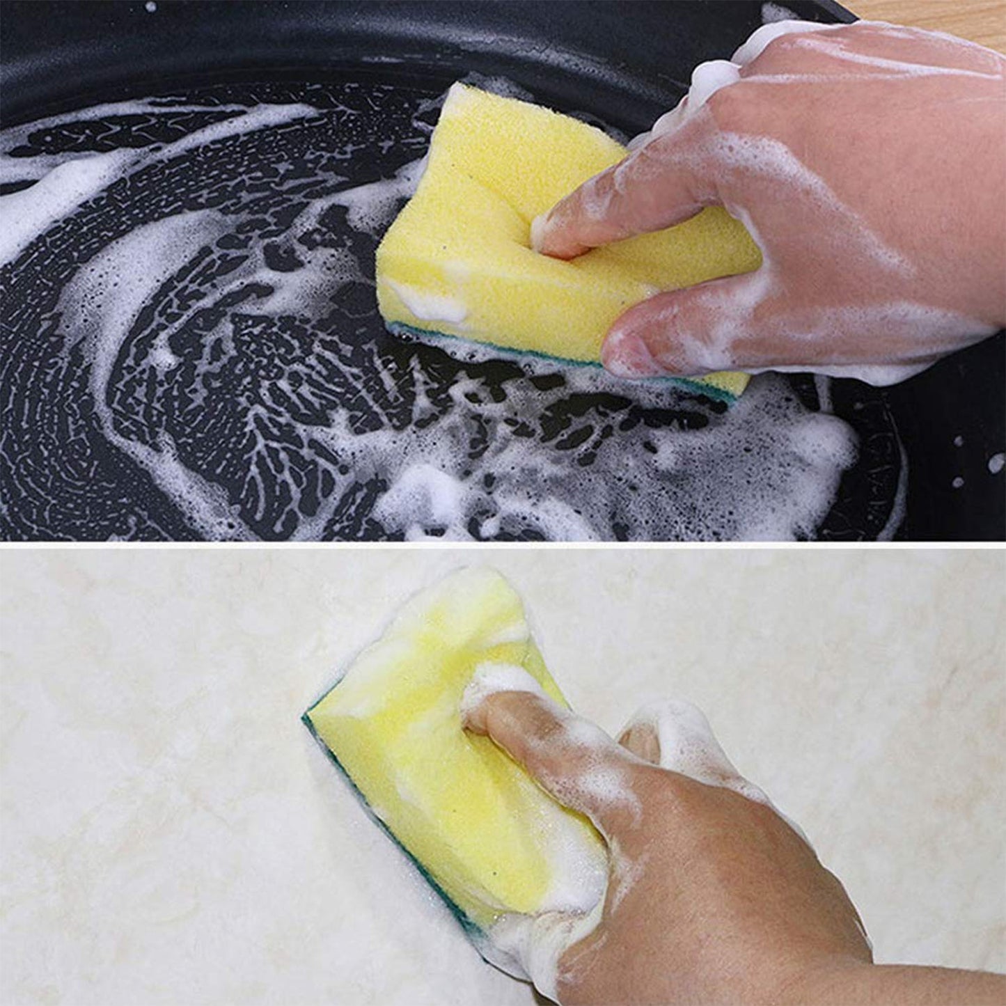 2-in-1 Multi-Purpose Scrub Sponge ? Wear Resistant Dish & Furniture Cleaner (1 Pc)