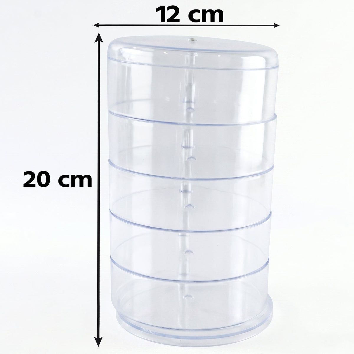 360 degree rotating jewellery organizer for tidy accessory storage